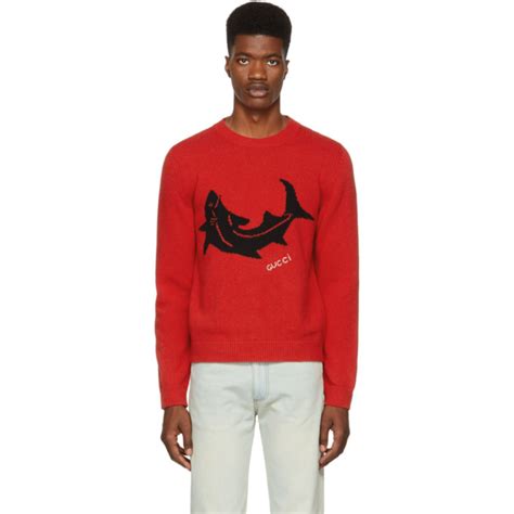 gucci shark sweater|gucci color sweater.